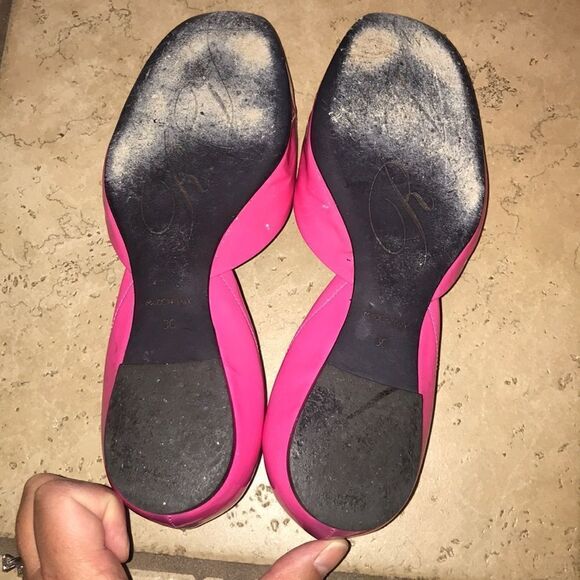 Roger Vivier Chips Ballerina Flats, Fuschia - Picture 4 of 7